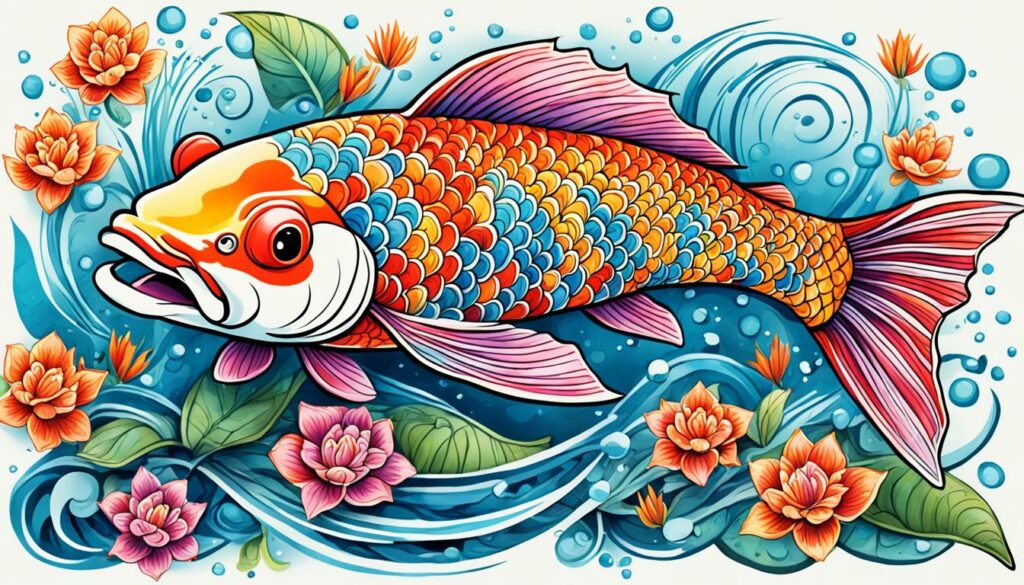 Farbenmuster Koi