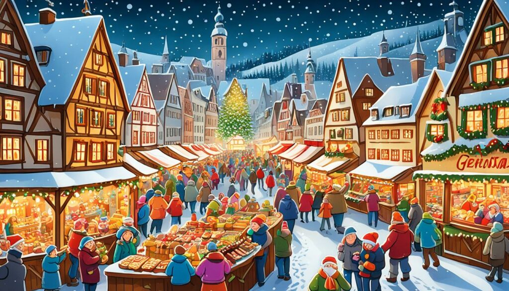 Weihnachtsmarkt Szene