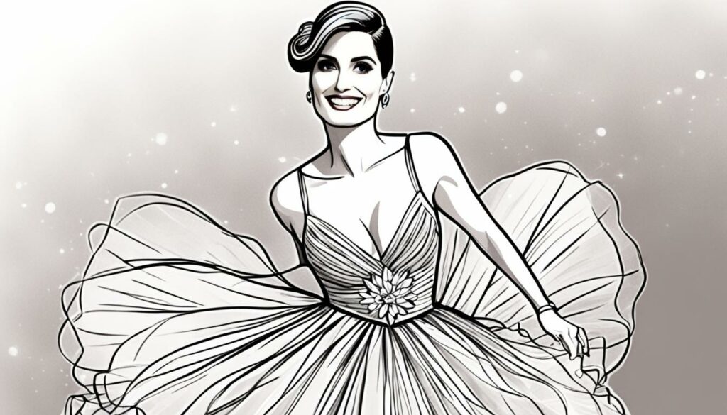 Illustration: Frau im Tüllkleid Illustration: Frau im Tüllkleid